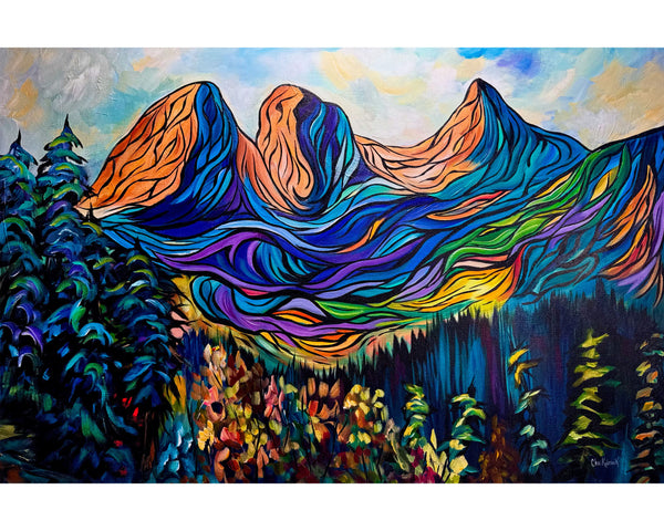 The Infamous Three – A Kaleidoscope Tribute to the Iconic Peaks