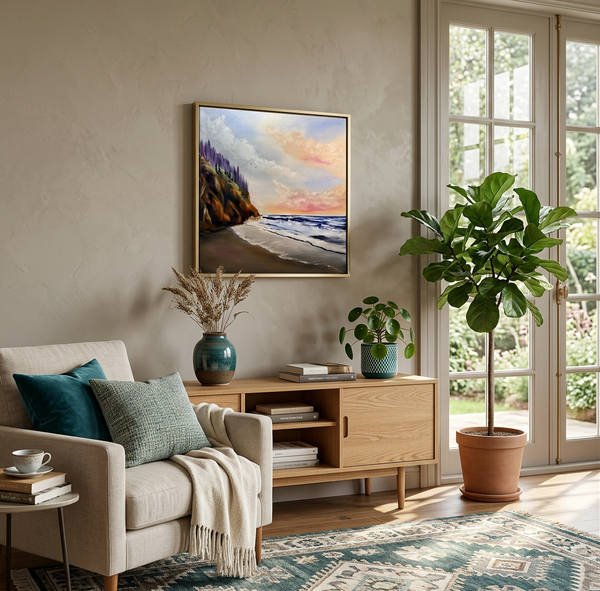 As the Day Comes to an End | Original Oil Painting | 24" x 24"