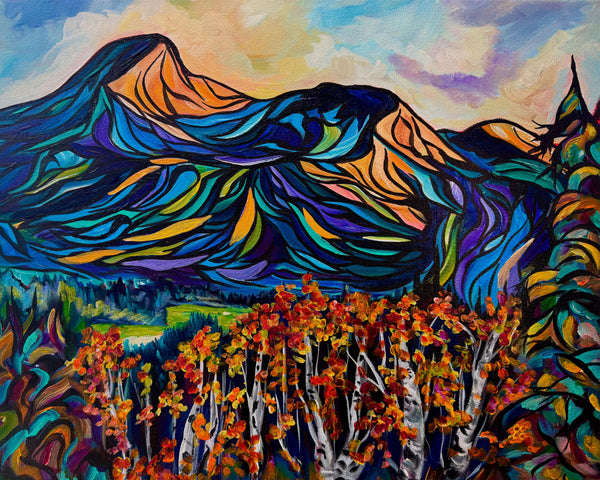 Kananaskis Country Splendour Original on 16" x 20" Gallery Wrap Canvas