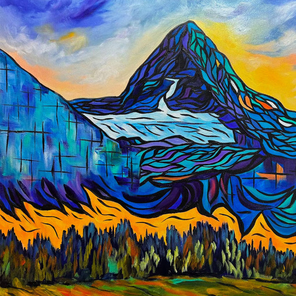 Original Painting of Mt. Assiniboine in the beautiful Canadian Rockies