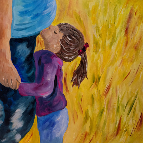 "Anticipation" 20" x 20" Gallery Wrap Canvas Original Painting