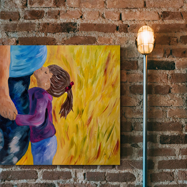 "Anticipation" 20" x 20" Gallery Wrap Canvas Original Painting