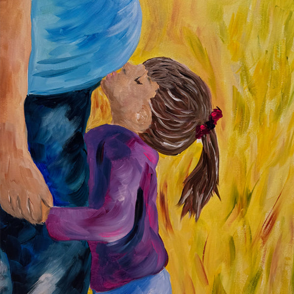 "Anticipation" 20" x 20" Gallery Wrap Canvas Original Painting