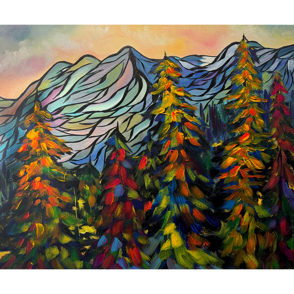 Escape to the Mountains 24" x 20" Original Painting