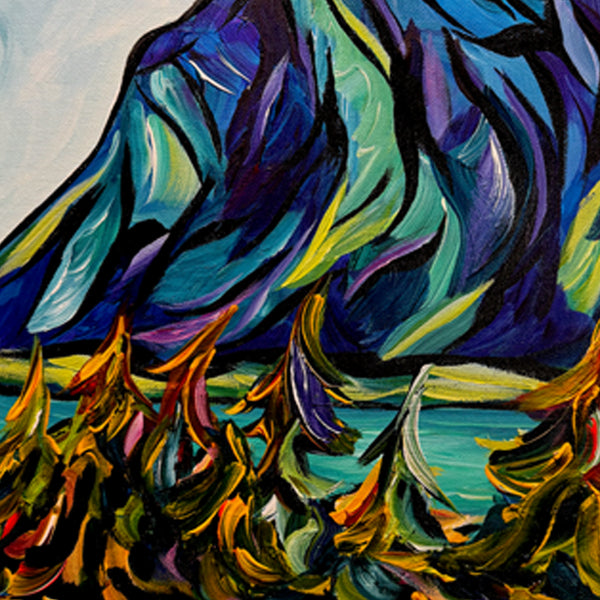 A Mountain Marvel Original Painting 12" x 12"