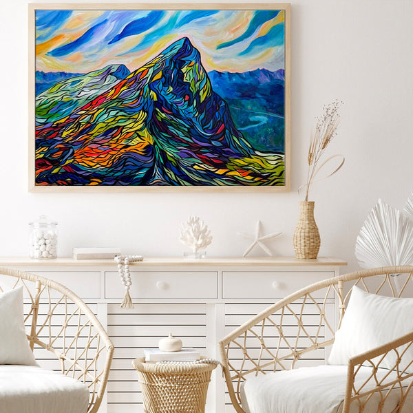 Original Painting of Ha Ling Peak near Canmore, Alberta 36" x 24"