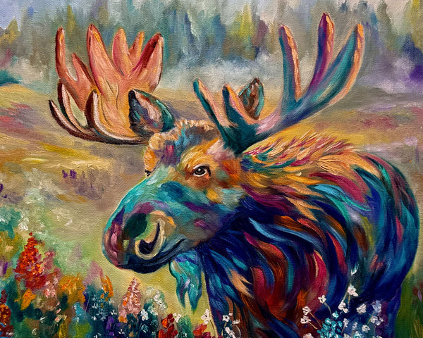 Where the Meadow Blooms | Original Oil Painting 18" x 24" Gallery Wrap
