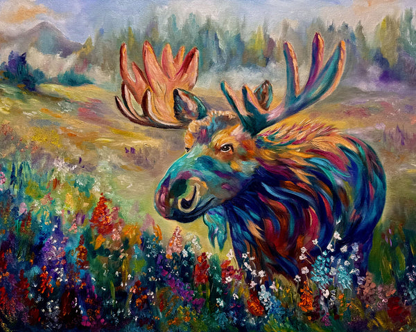 Where the Meadow Blooms | Original Oil Painting 18" x 24" Gallery Wrap