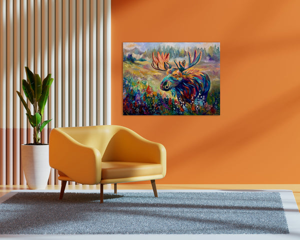 Where the Meadow Blooms | Original Oil Painting 18" x 24" Gallery Wrap