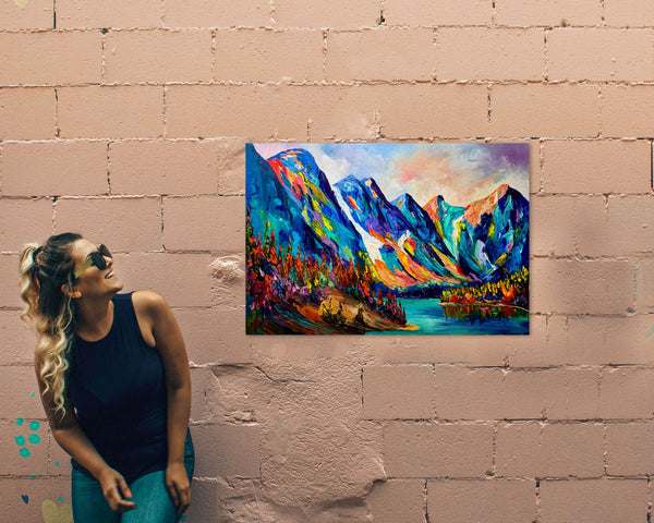 When the Mountains Sing Original Oil Painting