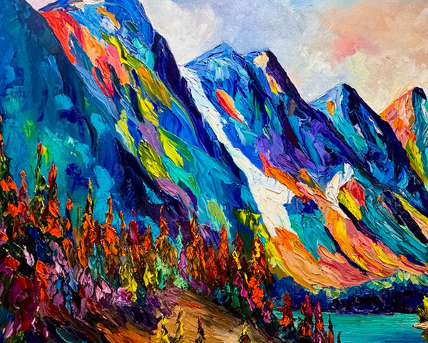 When the Mountains Sing Original Oil Painting