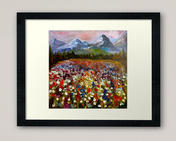 Where Wildflowers Dream Original Acrylic 12" x 12" Gallery Wrap