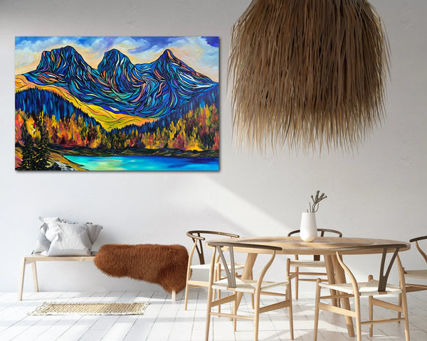 Three Sisters Delight | Un-stretched Rolled Canvas Prints