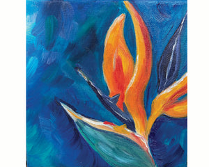 Bird of Paradise painting for under $100