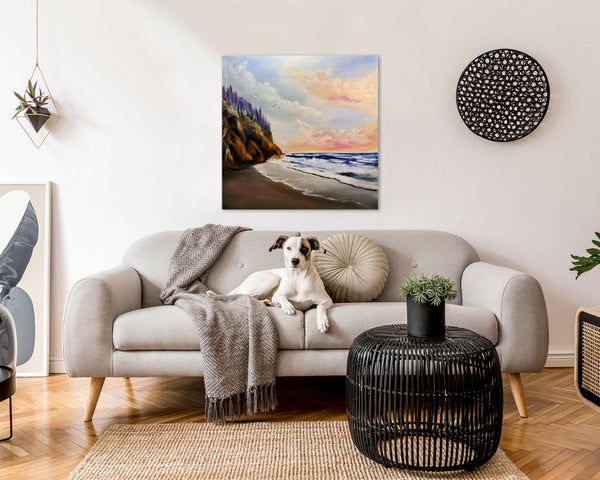 As the Day Comes to an End | Original Oil Painting | 24" x 24"