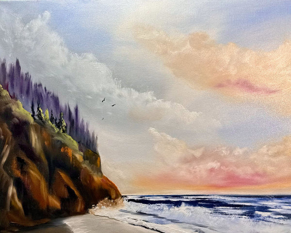 As the Day Comes to an End | Original Oil Painting | 24" x 24"