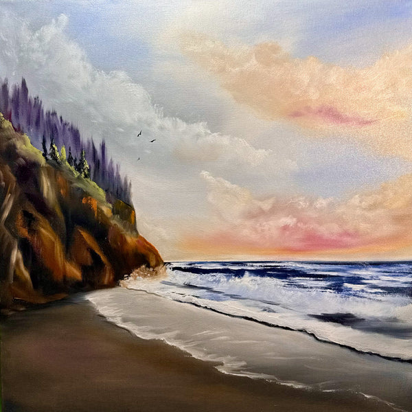 As the Day Comes to an End | Original Oil Painting | 24" x 24"