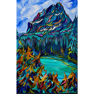 Castle Mountain 36" x 24" Original Painting