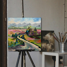 Load image into Gallery viewer, Destination The Rockies Original Painting on 12&quot; x 12&quot; Canvas Board