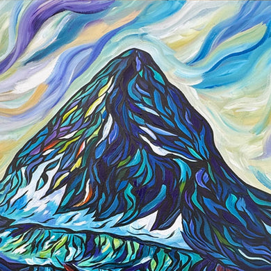 Beautiful Large painting of Mount Assiniboine in the Canadian Rockies