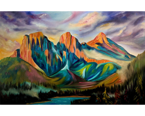 Where Hope Rises | Three Sisters Mountains Prints | High Quality Canvas Prints