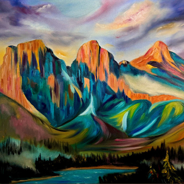 Where Hope Rises | Three Sisters Mountains Prints | High Quality Canvas Prints