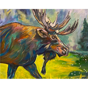 Moose Original Painting