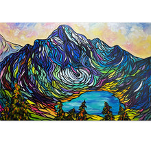 Load image into Gallery viewer, Original Painting of Lake McArthur in the Canadian Rockies