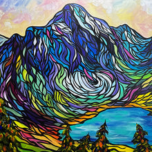 Load image into Gallery viewer, Original Painting of Lake McArthur in the Canadian Rockies