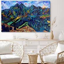 Load image into Gallery viewer, Spectacular Large Original Painting of Mount Yamnuska on 62&quot; x 40&quot; UN-STRETCHED canvas