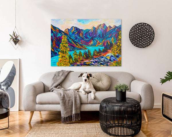 Wild and Free in the Purcells | Original Acrylic Painting on 24" x 36" gallery wrap canvas