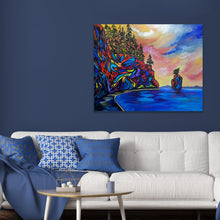 Load image into Gallery viewer, Vancouver Sea Wall Original Painting | 24&quot; x 30&quot;