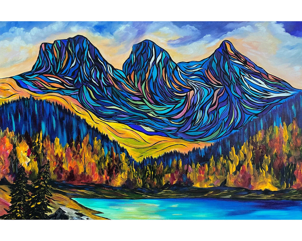 Three Sisters Delight | Un-stretched Rolled Canvas Prints