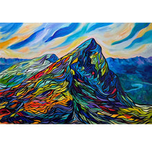 Load image into Gallery viewer, Original Painting of Ha Ling Peak near Canmore, Alberta 36&quot; x 24&quot;