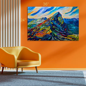 Original Painting of Ha Ling Peak near Canmore, Alberta 36" x 24"