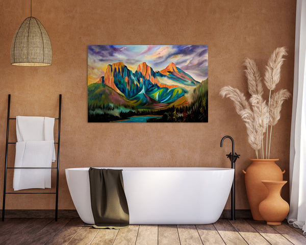 Where Hope Rises | Three Sisters Mountains Prints | High Quality Canvas Prints