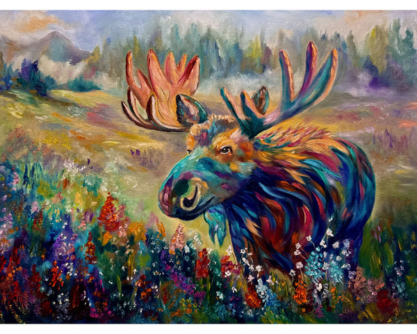 Where the Meadow Blooms | Original Oil Painting 18" x 24" Gallery Wrap