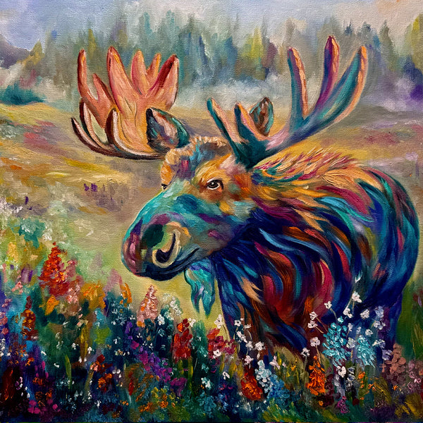 Where the Meadow Blooms | Original Oil Painting 18" x 24" Gallery Wrap