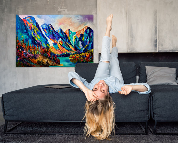 When the Mountains Sing Original Oil Painting