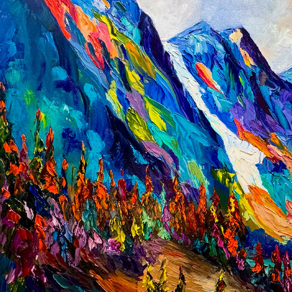 When the Mountains Sing Original Oil Painting