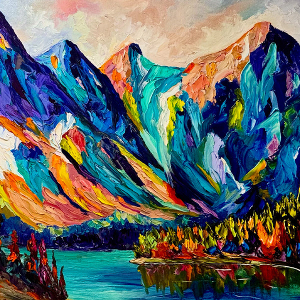 When the Mountains Sing Original Oil Painting