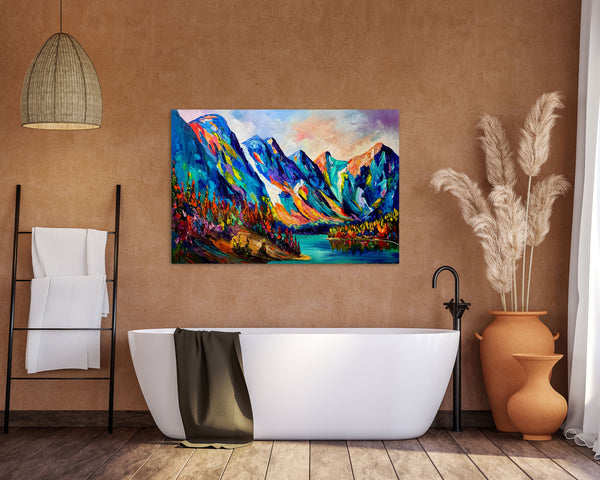 When the Mountains Sing Original Oil Painting