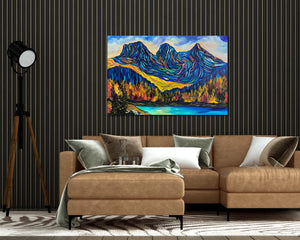 Three Sisters Delight | Un-stretched Rolled Canvas Prints