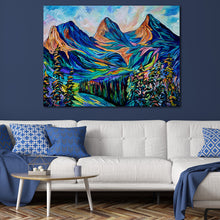 Load image into Gallery viewer, Magnificent Three Original Acrylic Painting 36&quot; x 48&quot; Gallery Wrap Canvas