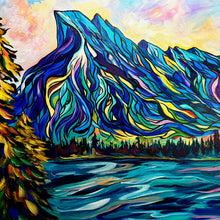 Load image into Gallery viewer, Rundle Resilience – Serene Mountain Landscape Acrylic Painting 24&quot; x 36&quot; Gallery Wrap Canvas