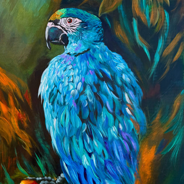 Wings of Wanderlust Original painting on Un-stretched 18" x 24" canvas