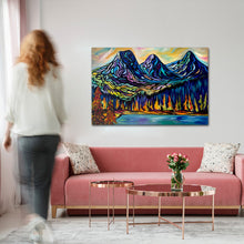 Load image into Gallery viewer, Magnificent Three Sisters Mountains Original Painting 24&quot; x 36&quot; Gallery Wrap Canvas