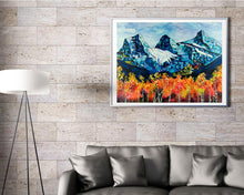 Load image into Gallery viewer, Three Sisters Mountains Painting